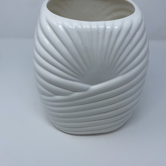 Parox White Art Deco Vintage 80s Large Vase - Picture 10 of 17